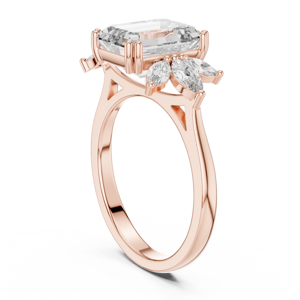 Dew Droplet Lab Grown Diamond Minimalist Ring