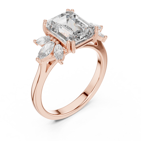 Dew Droplet Lab Grown Diamond Minimalist Ring