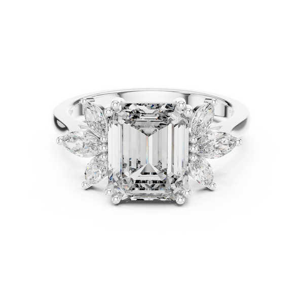 Dew Droplet Lab Grown Diamond Minimalist Ring