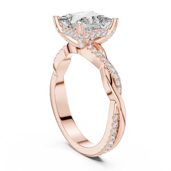 Twilight Ribbon Lab Grown Diamond Twist Ring