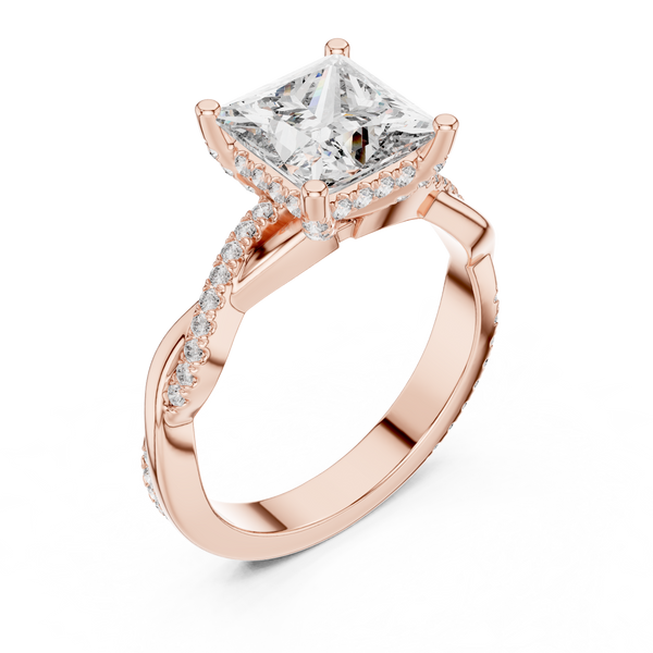 Twilight Ribbon Lab Grown Diamond Twist Ring