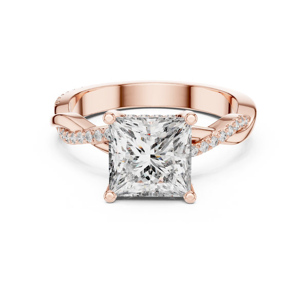 Twilight Ribbon Lab Grown Diamond Twist Ring