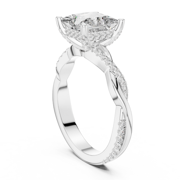 Twilight Ribbon Lab Grown Diamond Twist Ring