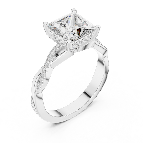 Twilight Ribbon Lab Grown Diamond Twist Ring