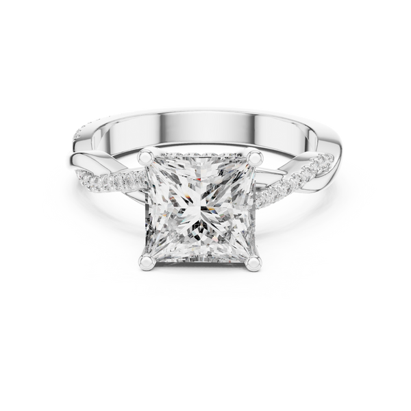 Twilight Ribbon Lab Grown Diamond Twist Ring
