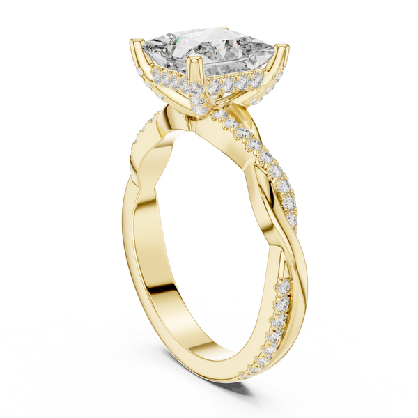 Twilight Ribbon Lab Grown Diamond Twist Ring