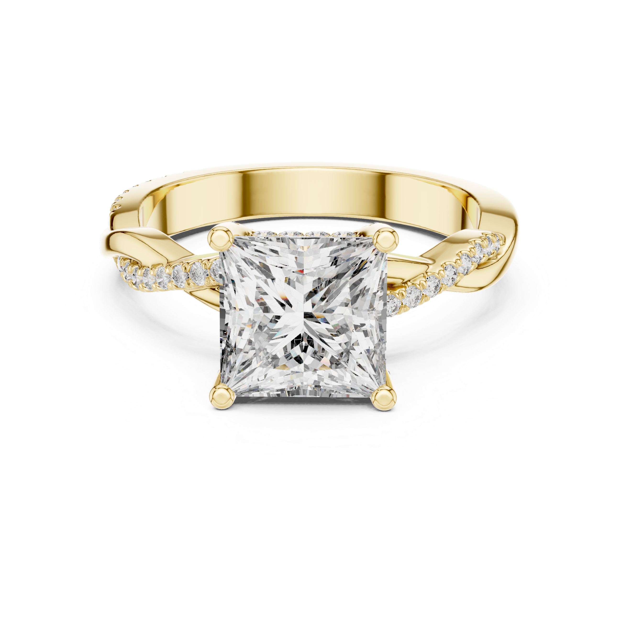 Twilight Ribbon Lab Grown Diamond Twist Ring