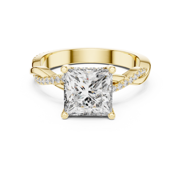 Twilight Ribbon Lab Grown Diamond Twist Ring