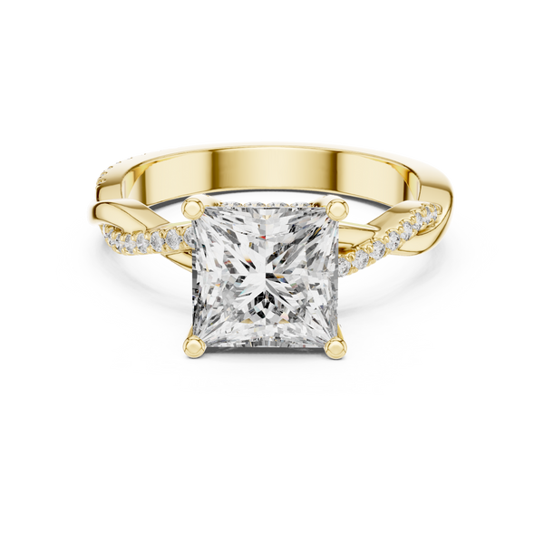 Twilight Ribbon Lab Grown Diamond Twist Ring