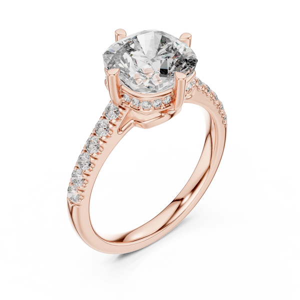 Coral Branch Lab Grown Diamond Textured Ring