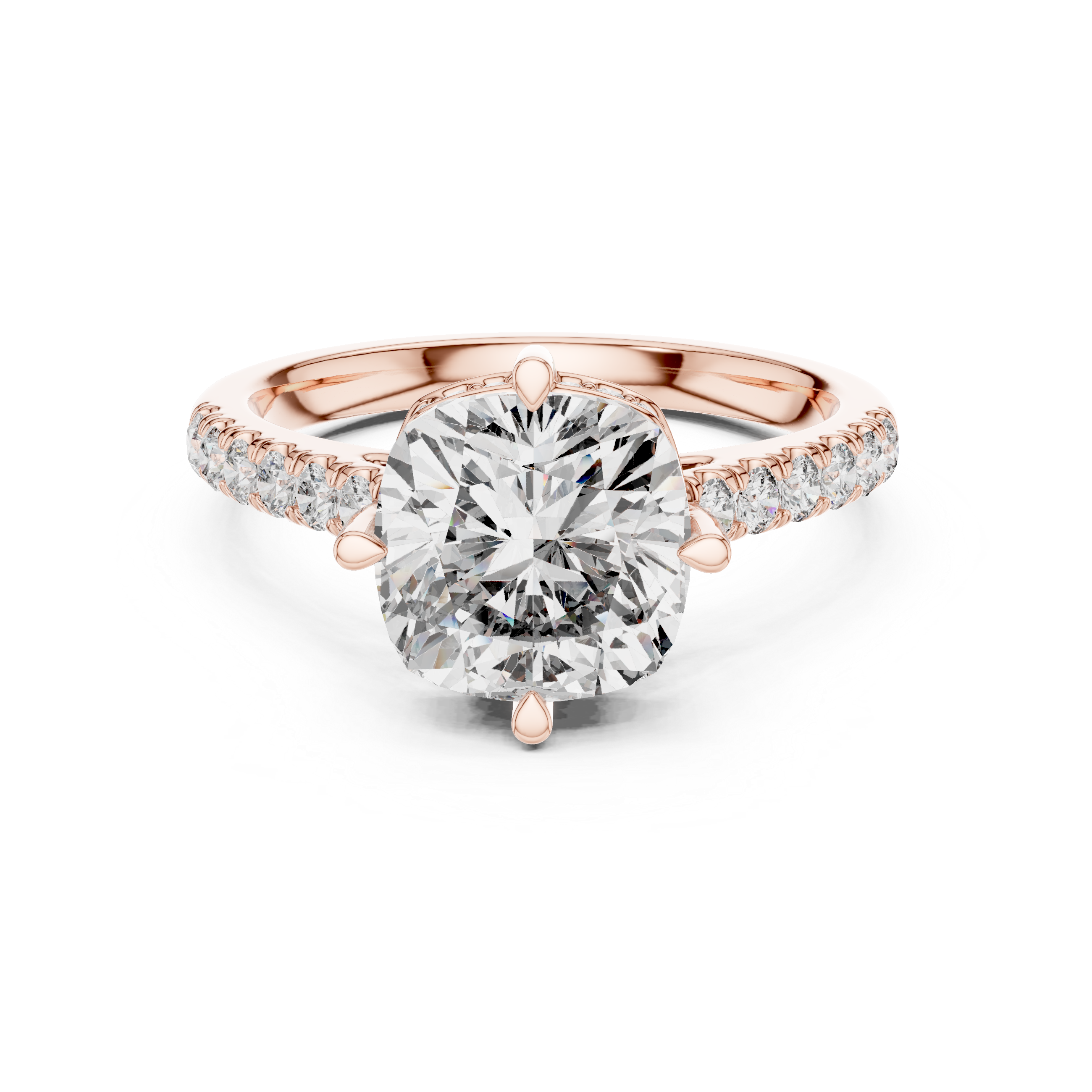 Coral Branch Lab Grown Diamond Textured Ring