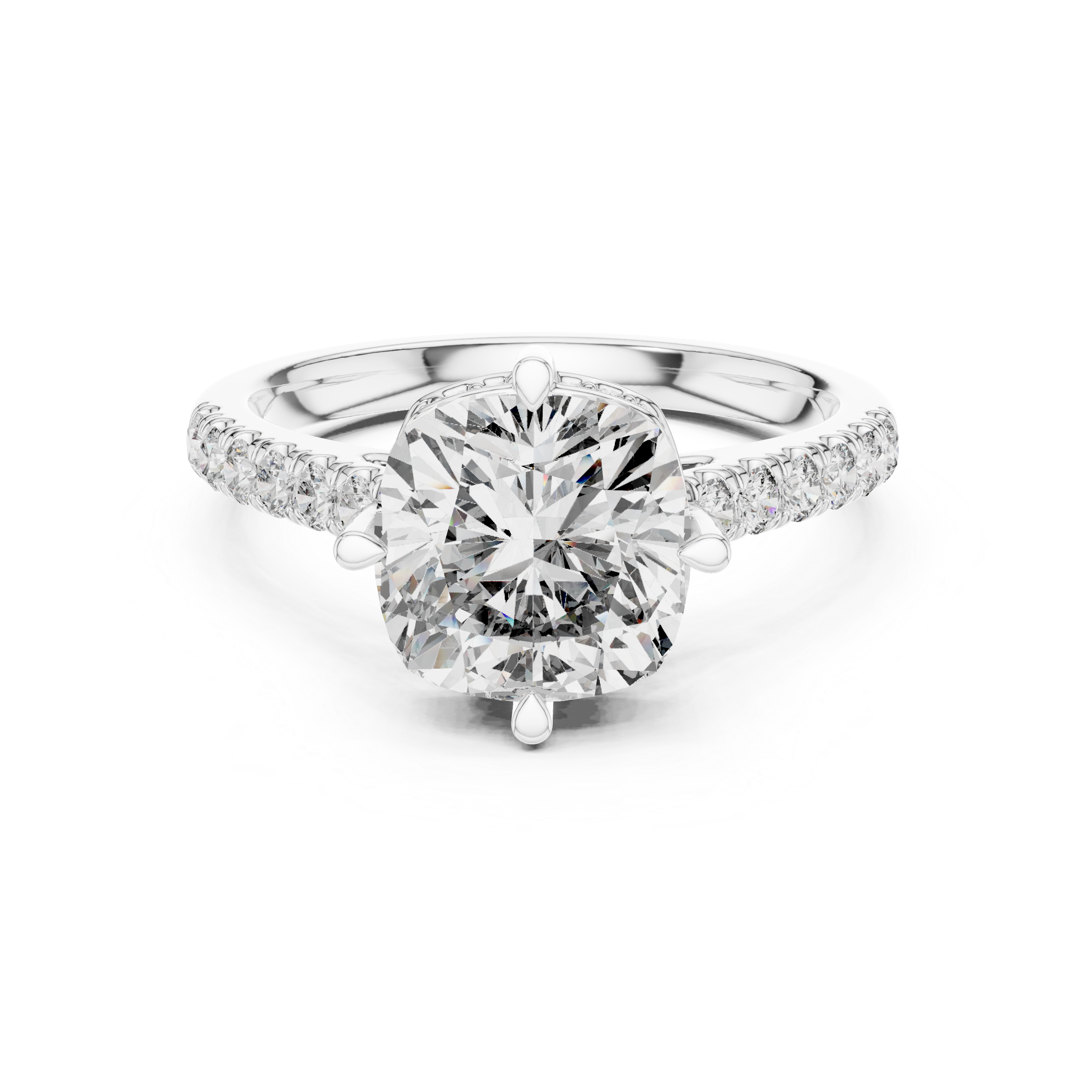 Coral Branch Lab Grown Diamond Textured Ring
