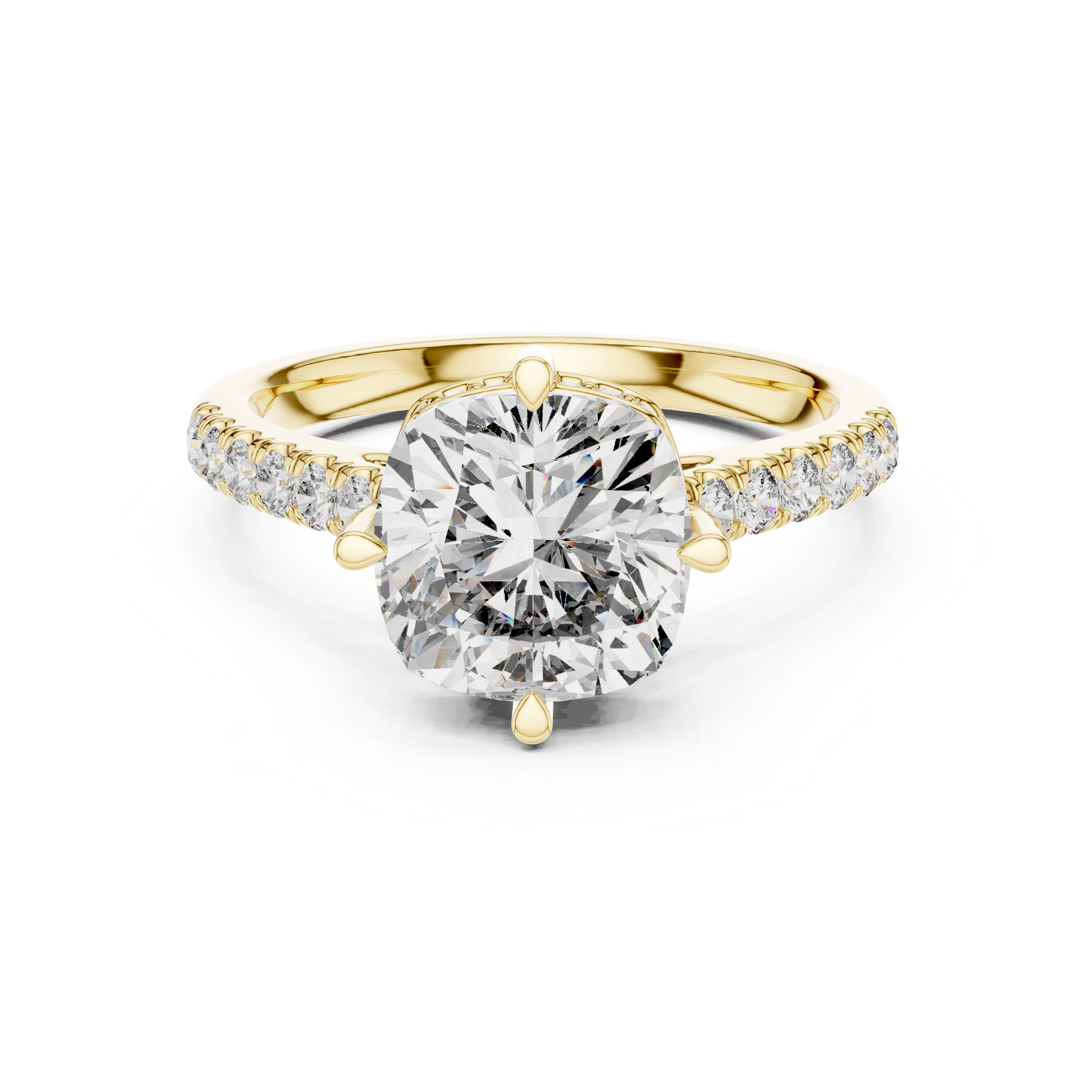 Coral Branch Lab Grown Diamond Textured Ring