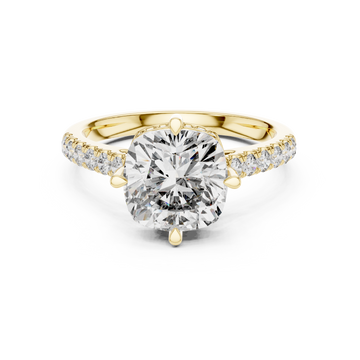 Coral Branch Lab Grown Diamond Textured Ring