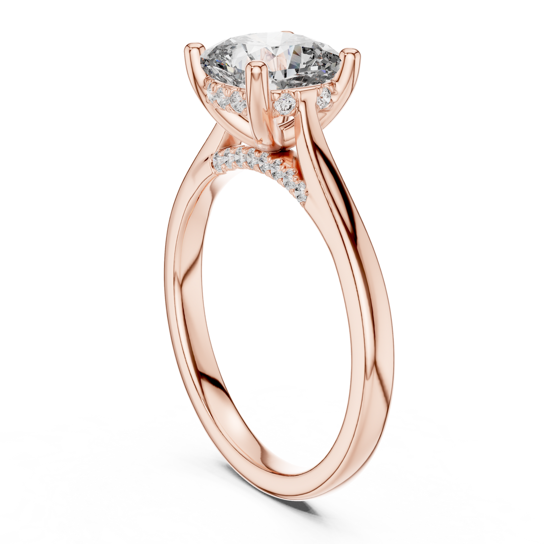 Arctic Mirror Lab Grown Diamond Emerald Ring
