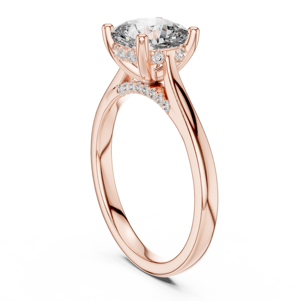 Arctic Mirror Lab Grown Diamond Emerald Ring