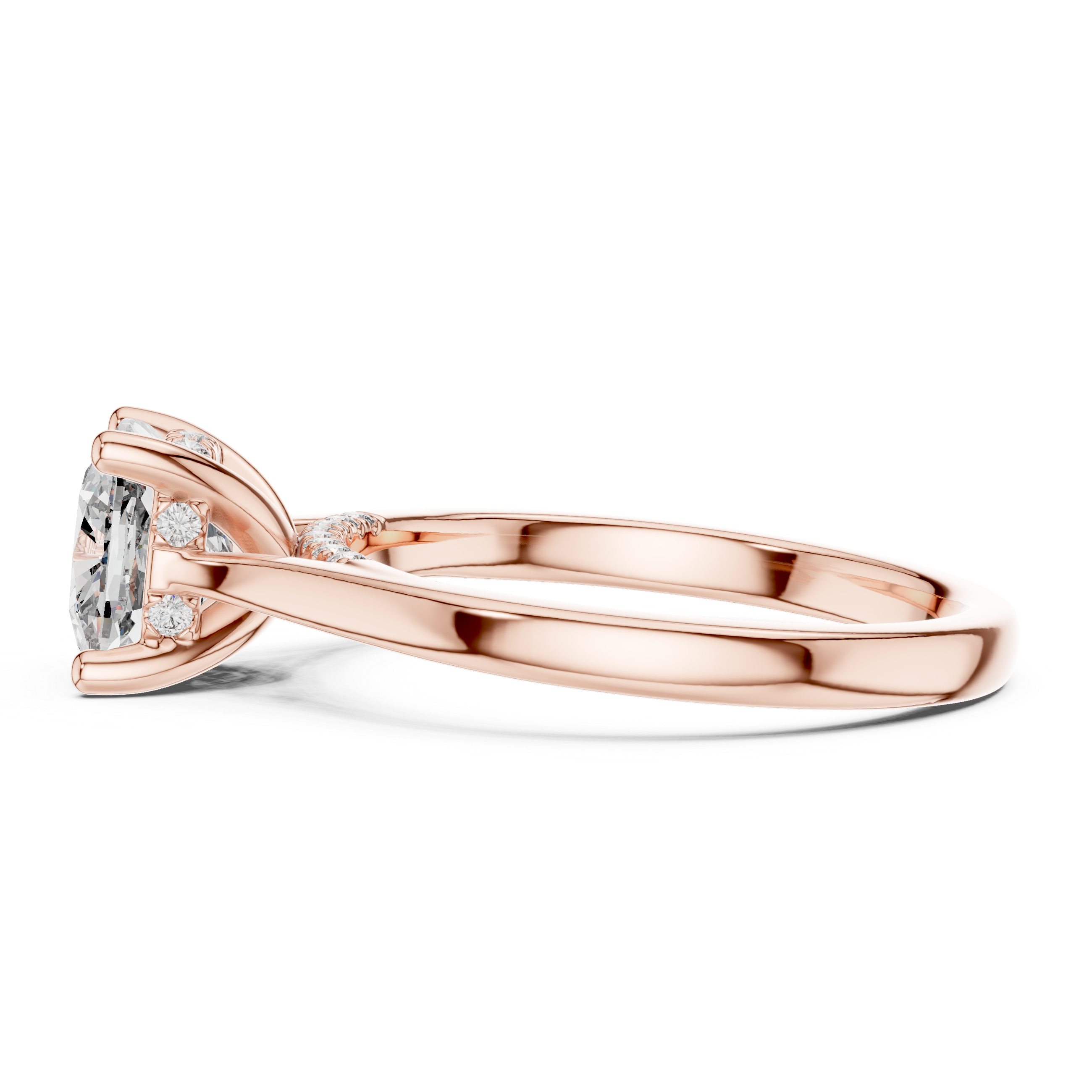 Arctic Mirror Lab Grown Diamond Emerald Ring