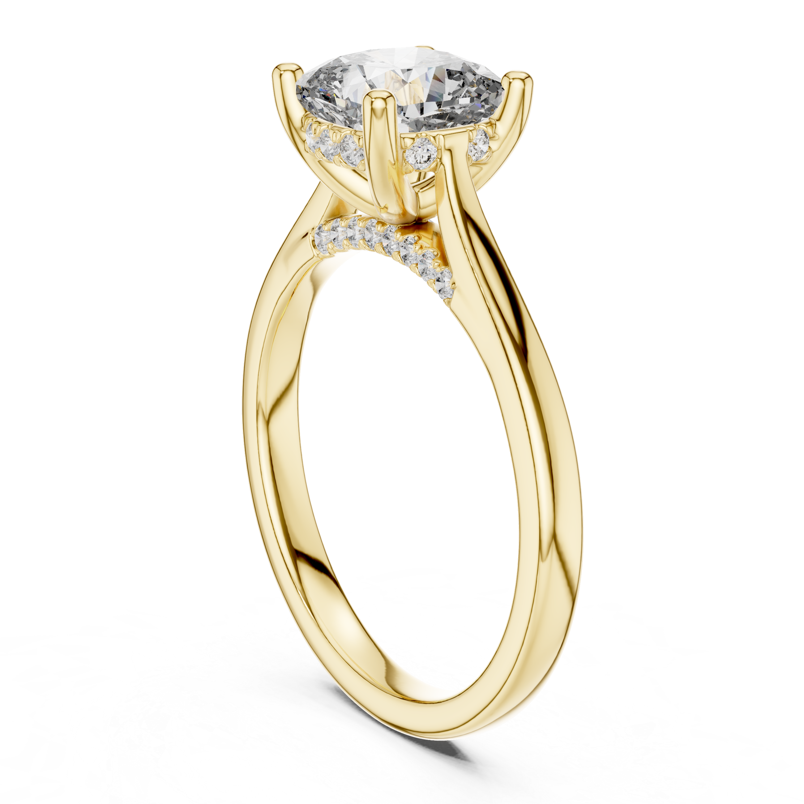 Arctic Mirror Lab Grown Diamond Emerald Ring