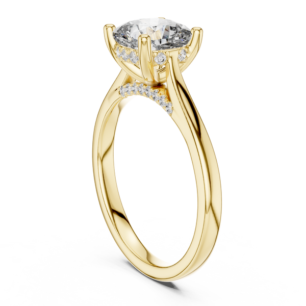 Arctic Mirror Lab Grown Diamond Emerald Ring