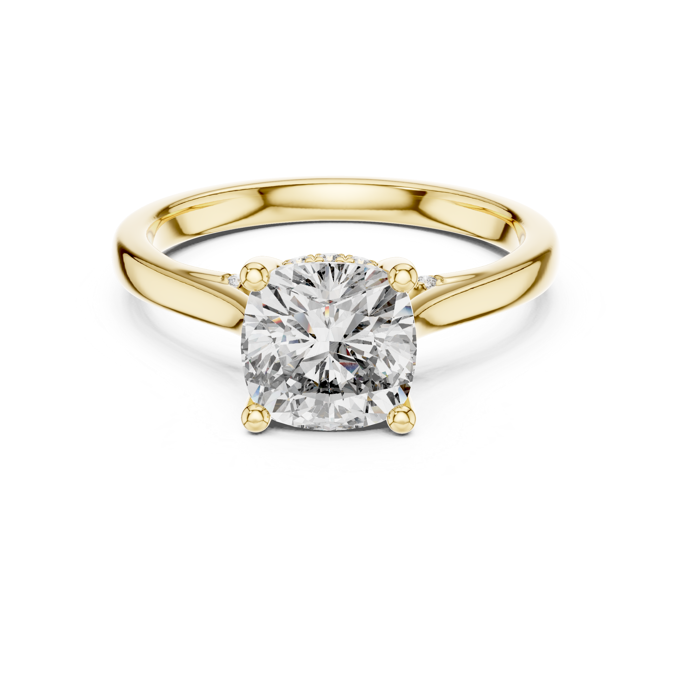 Arctic Mirror Lab Grown Diamond Emerald Ring
