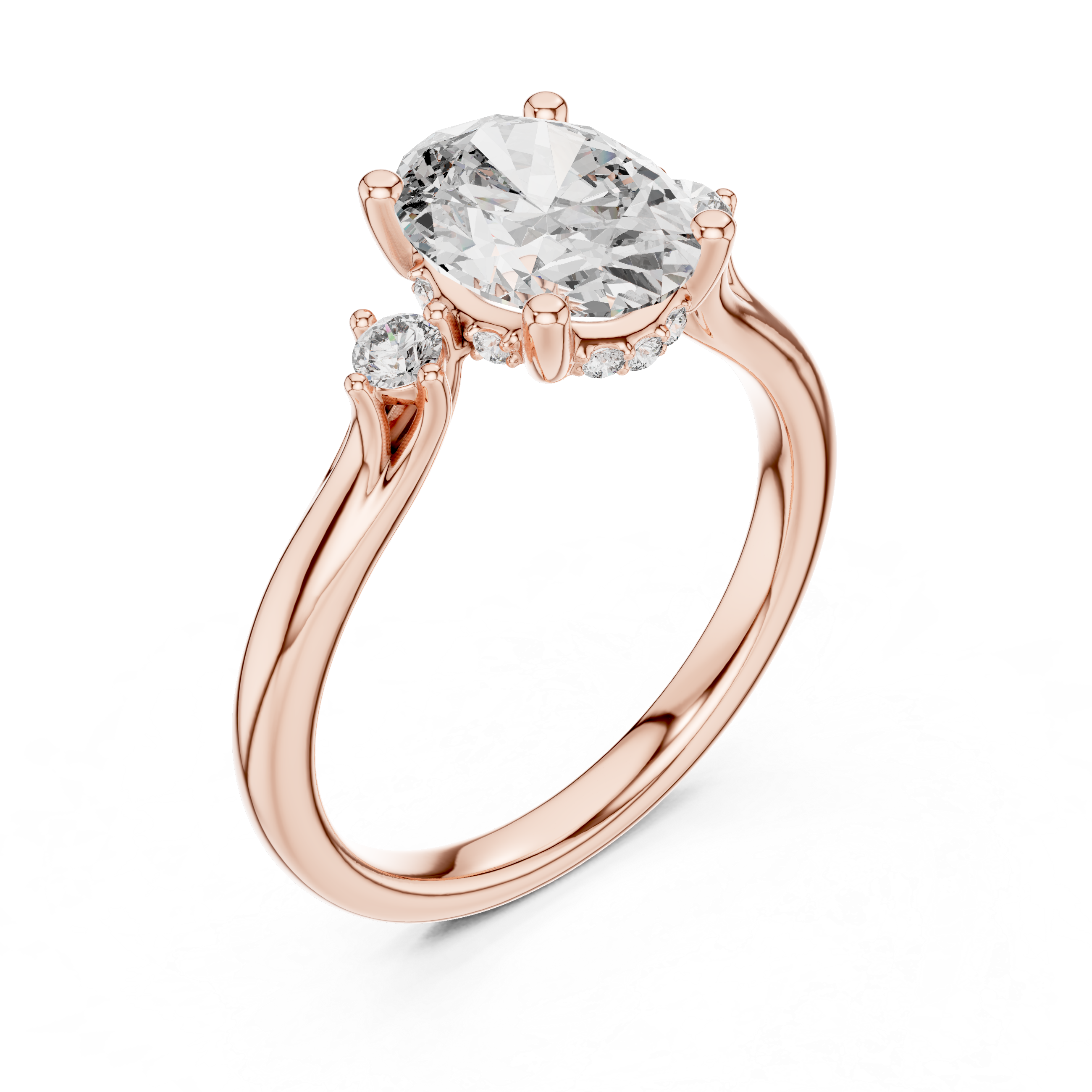 Mystic Arc Lab Grown Diamond Tiara Ring