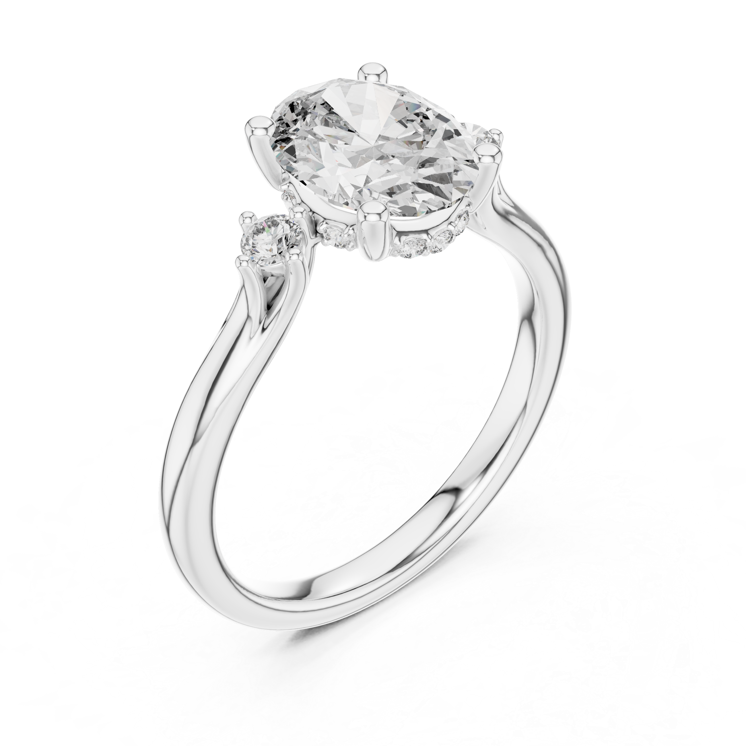 Mystic Arc Lab Grown Diamond Tiara Ring