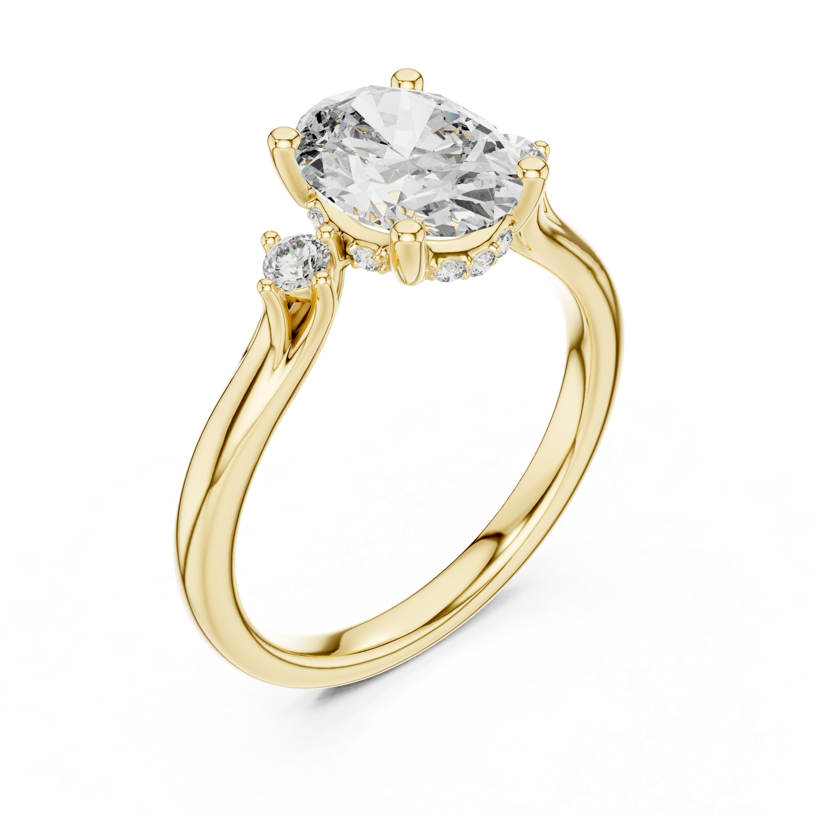 Mystic Arc Lab Grown Diamond Tiara Ring