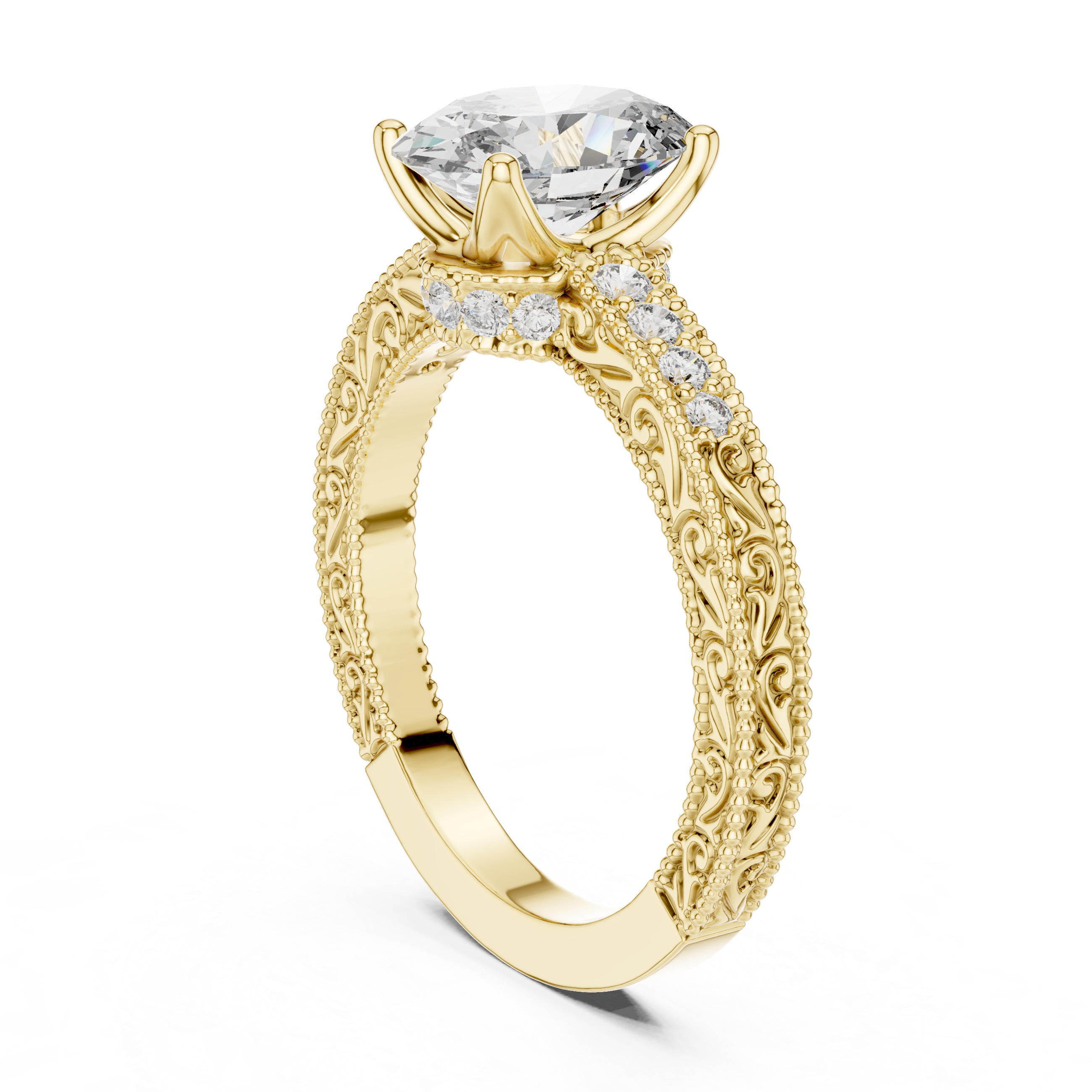 Siren Curve Lab Grown Diamond Contour Ring