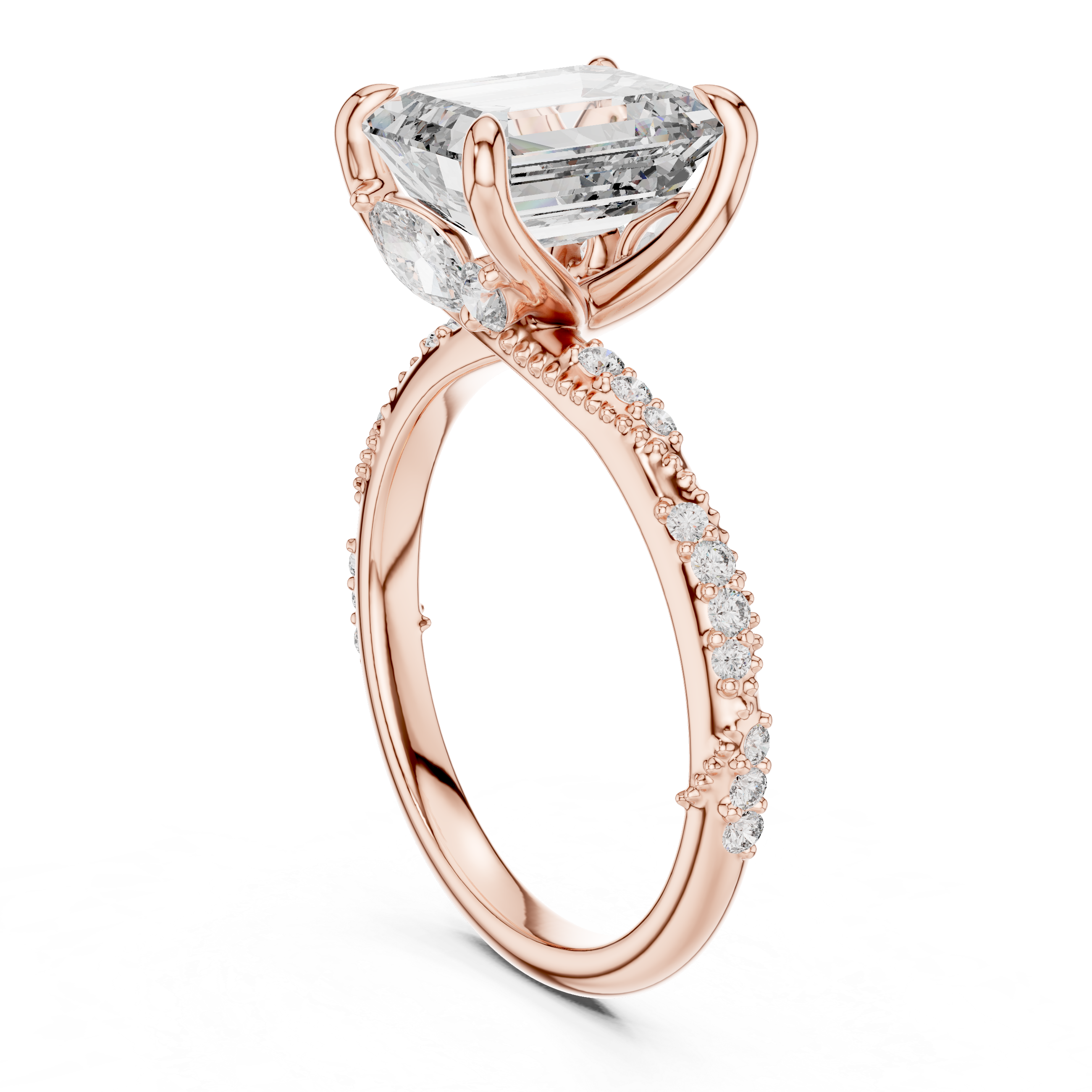 Eclipse Ray Lab Grown Diamond Hidden Ring