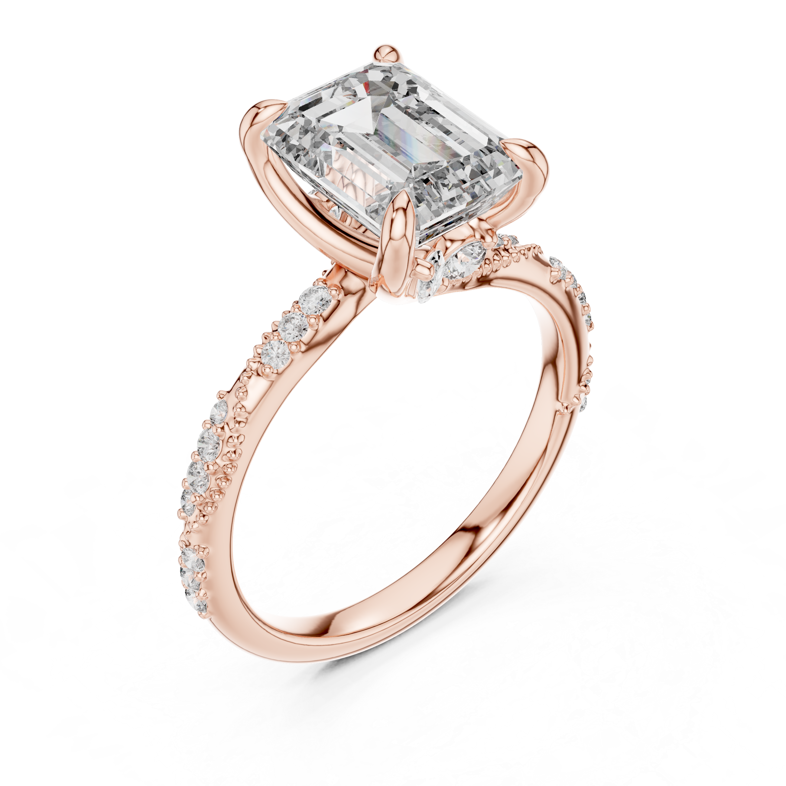 Eclipse Ray Lab Grown Diamond Hidden Ring