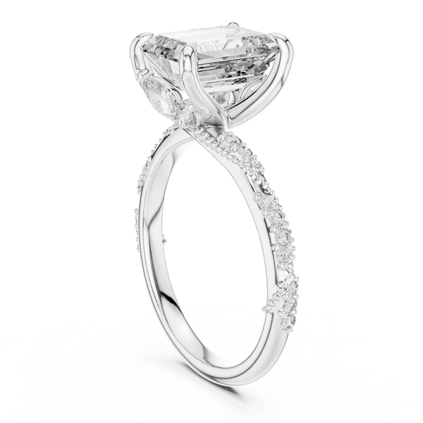 Eclipse Ray Lab Grown Diamond Hidden Ring