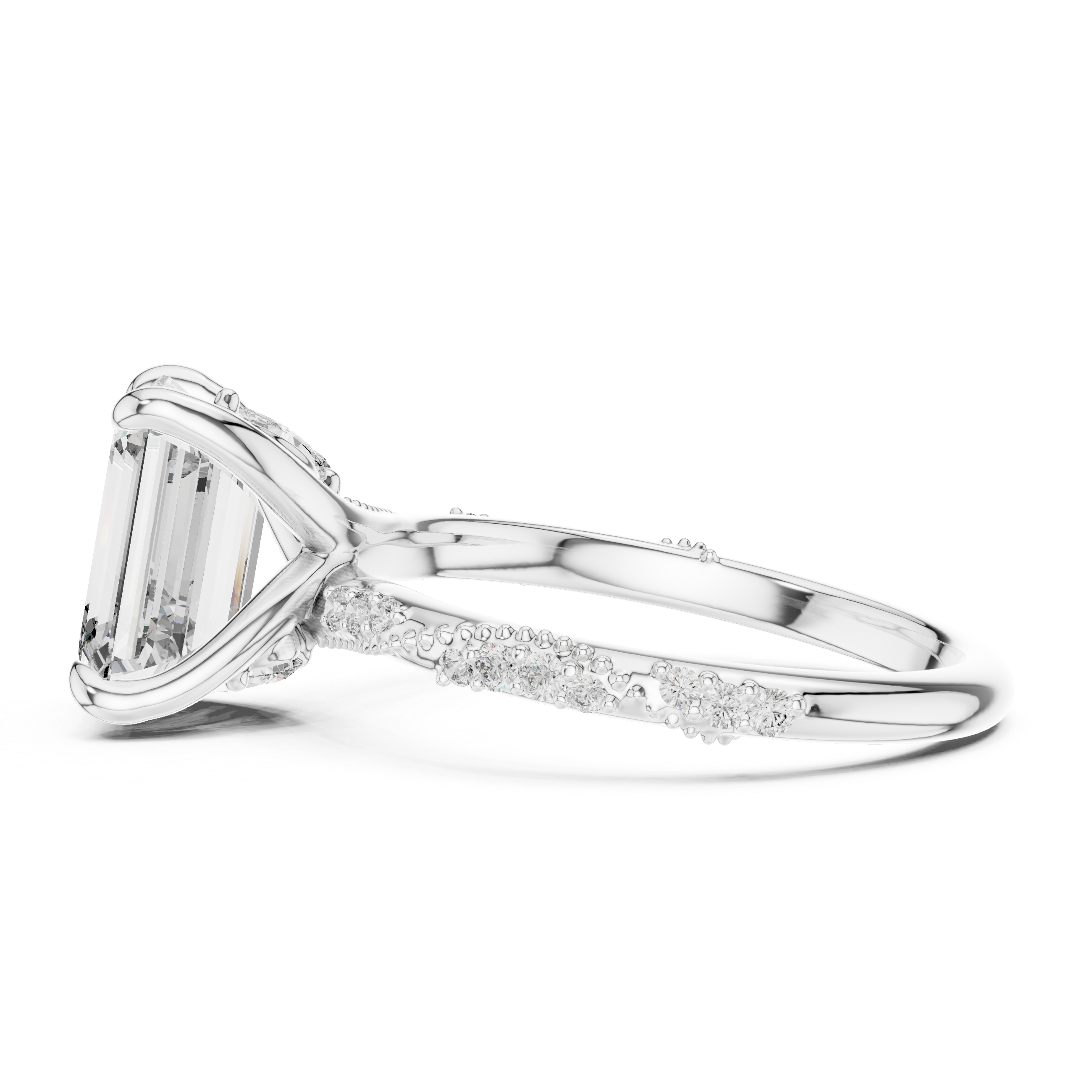 Eclipse Ray Lab Grown Diamond Hidden Ring