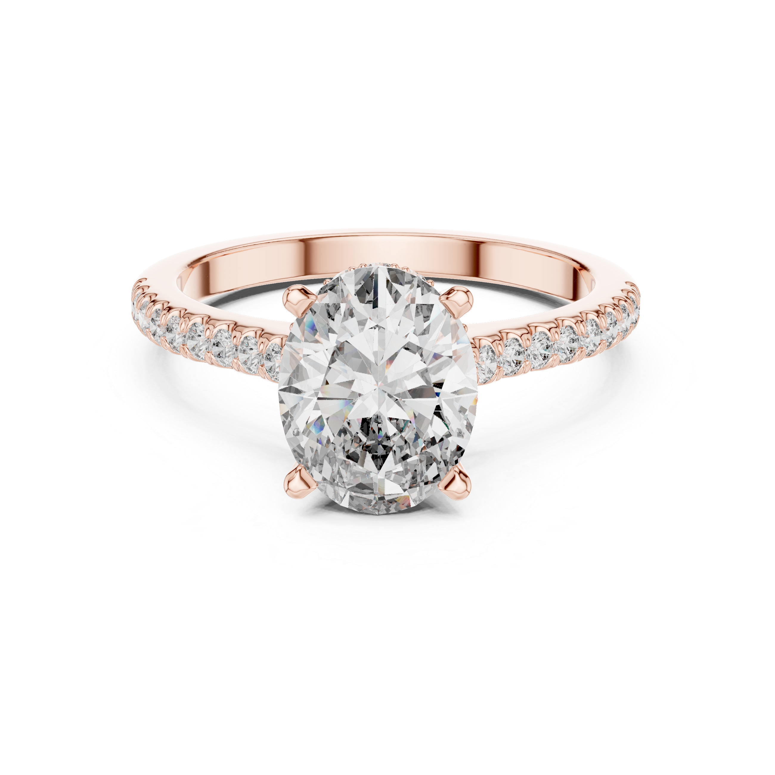 Satin Ribbon Lab Grown Diamond Asymmetric Ring