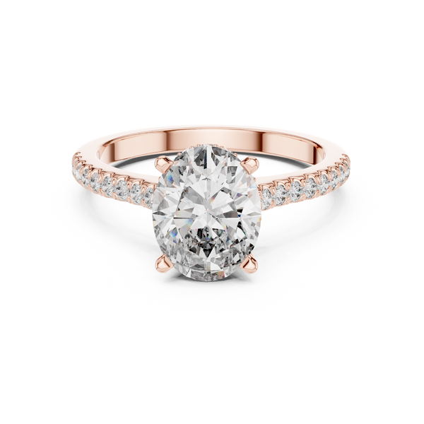 Satin Ribbon Lab Grown Diamond Asymmetric Ring