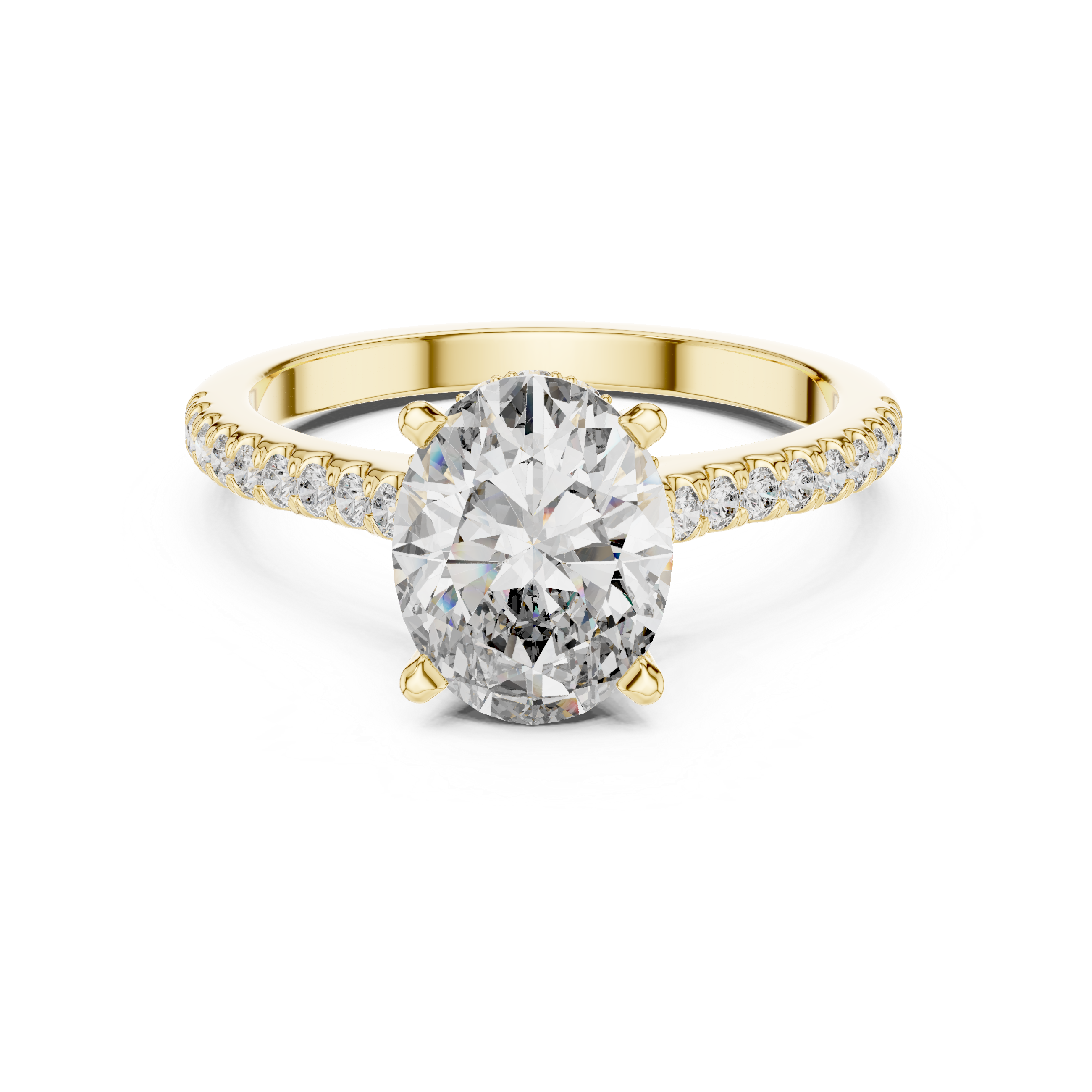 Satin Ribbon Lab Grown Diamond Asymmetric Ring