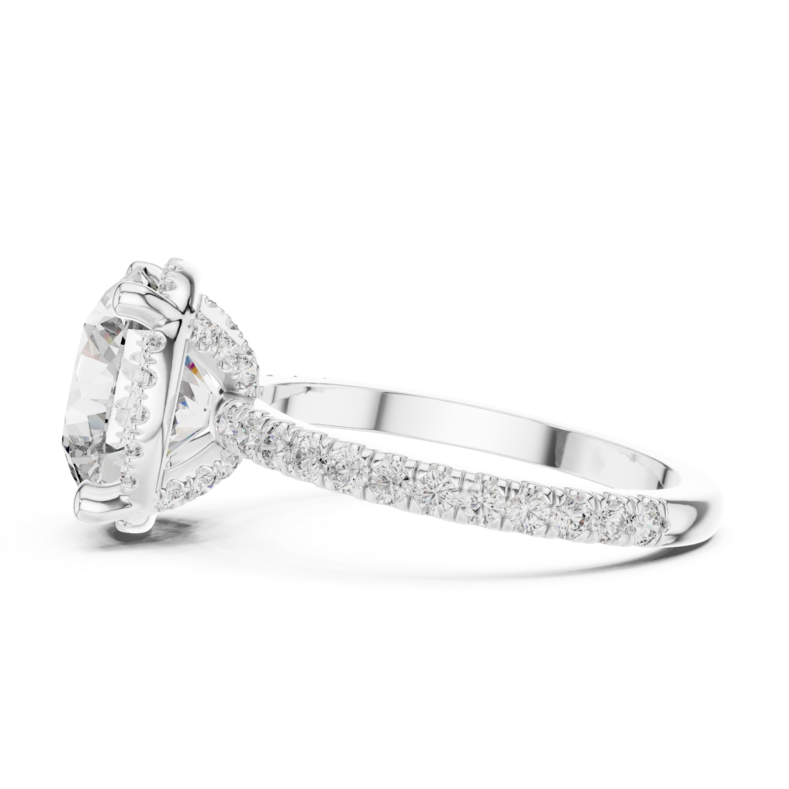 Silk Ribbon Lab Grown Diamond Twist Ring
