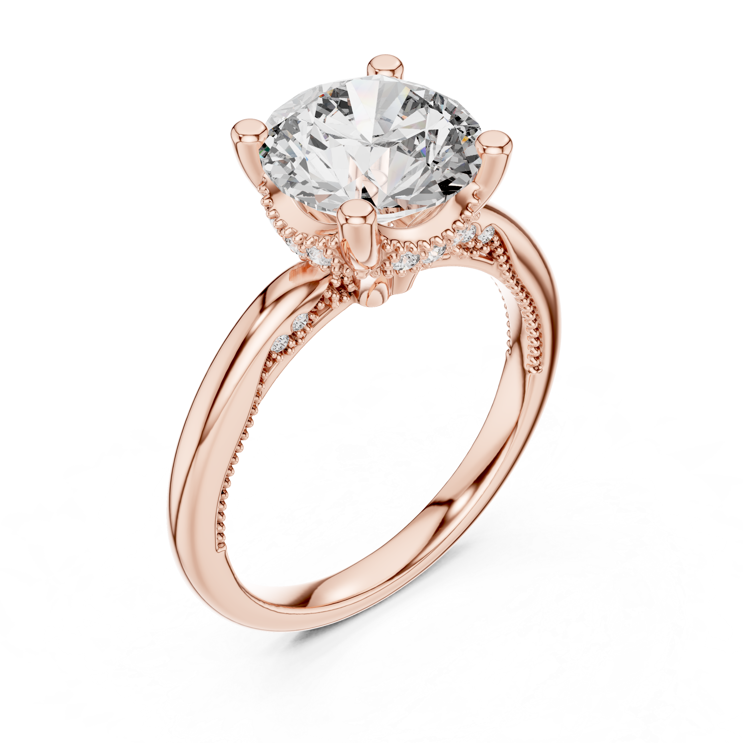 Ocean Wave Lab Grown Diamond Twisted Ring