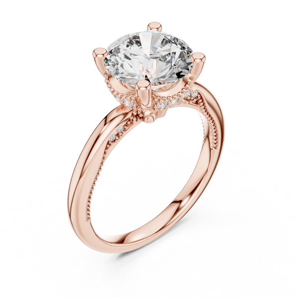 Ocean Wave Lab Grown Diamond Twisted Ring