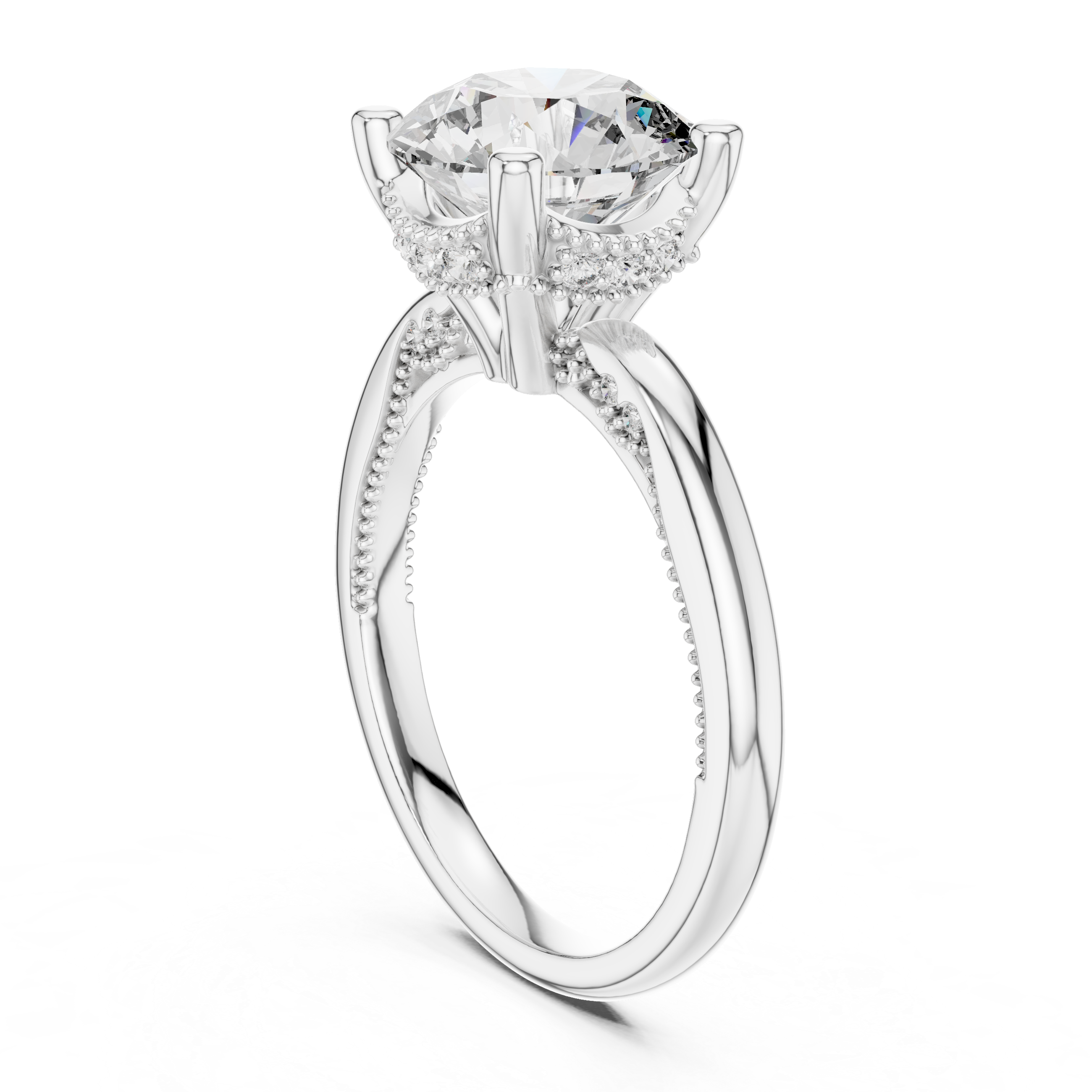 Ocean Wave Lab Grown Diamond Twisted Ring