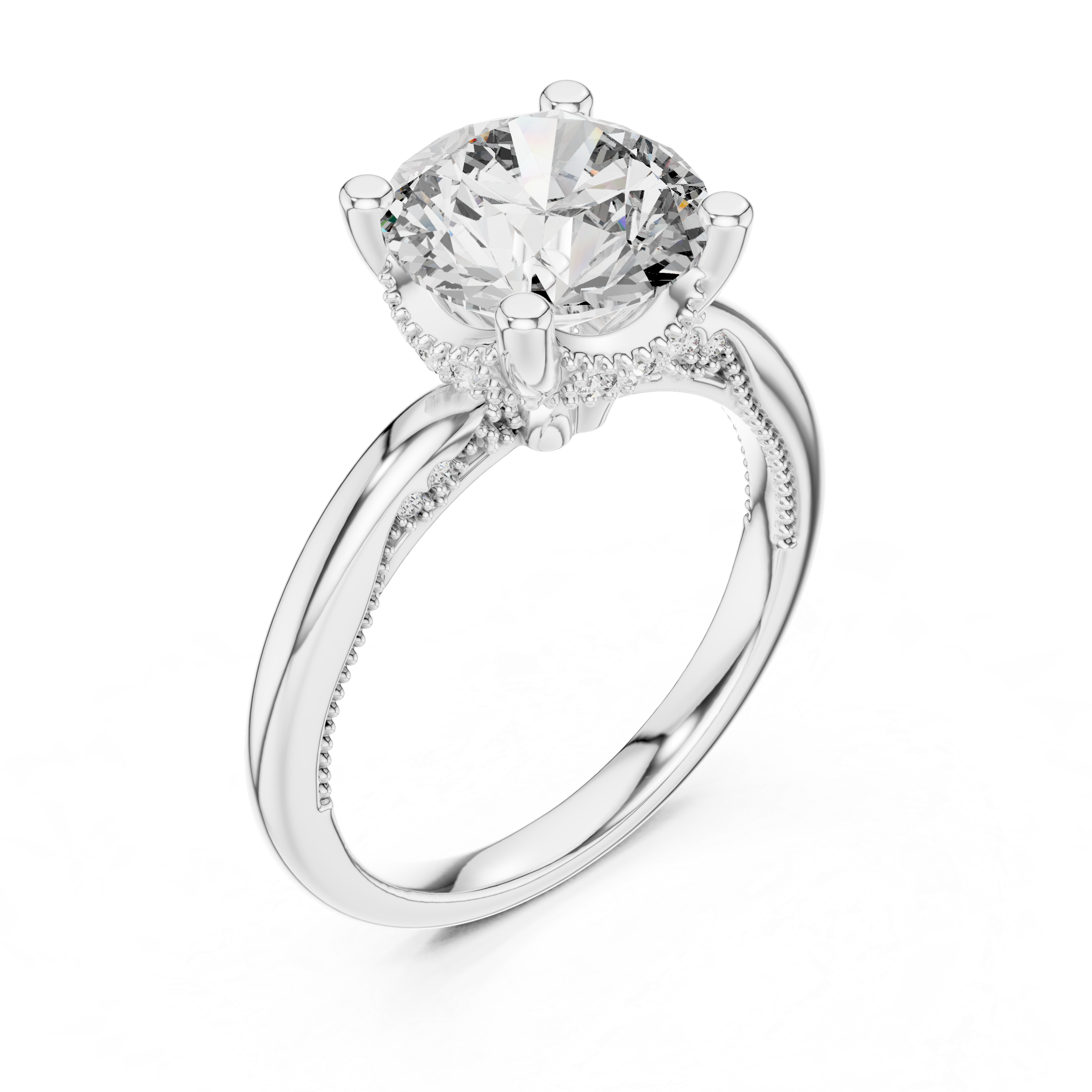 Ocean Wave Lab Grown Diamond Twisted Ring