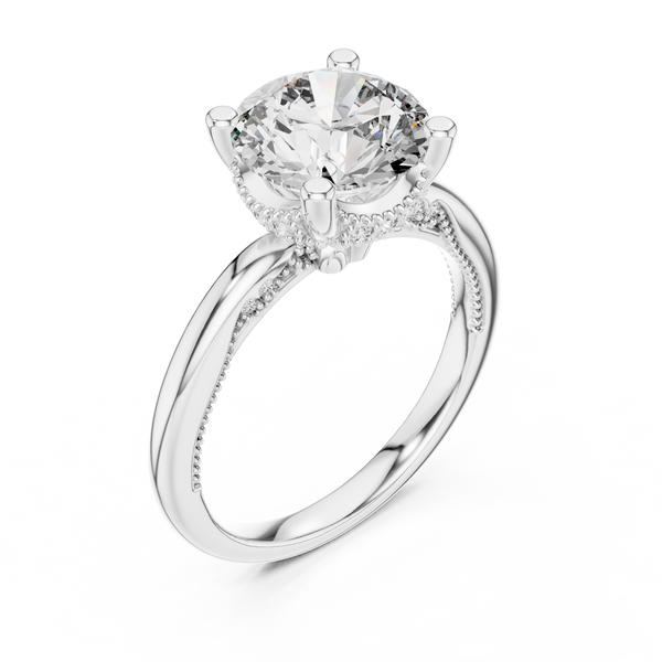 Ocean Wave Lab Grown Diamond Twisted Ring