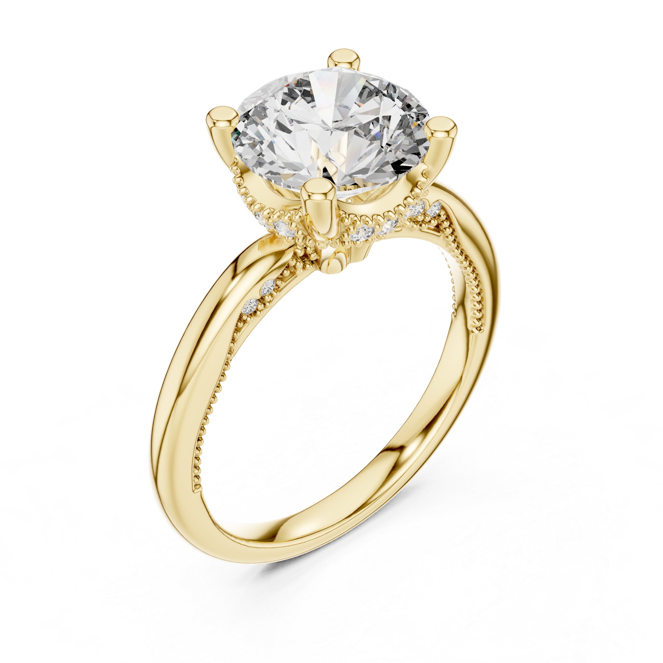 Ocean Wave Lab Grown Diamond Twisted Ring