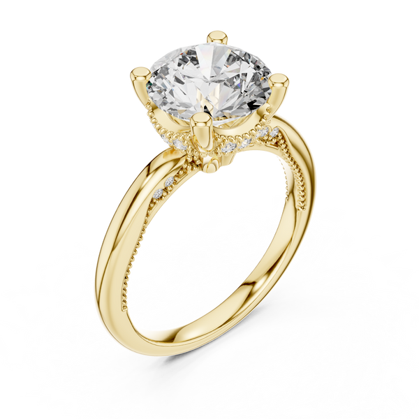 Ocean Wave Lab Grown Diamond Twisted Ring