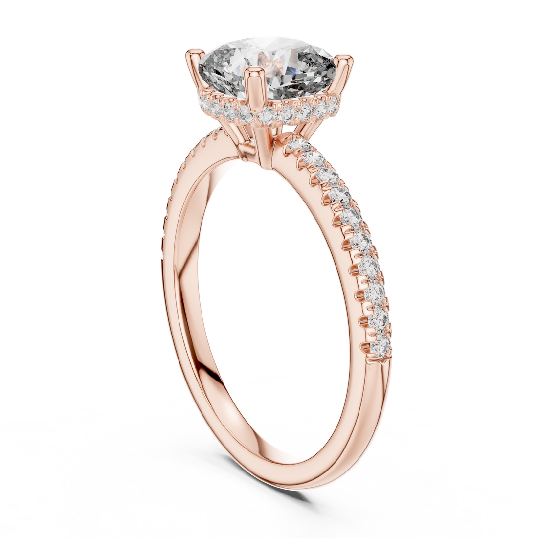 Desert Rose Lab Grown Diamond Pave Ring