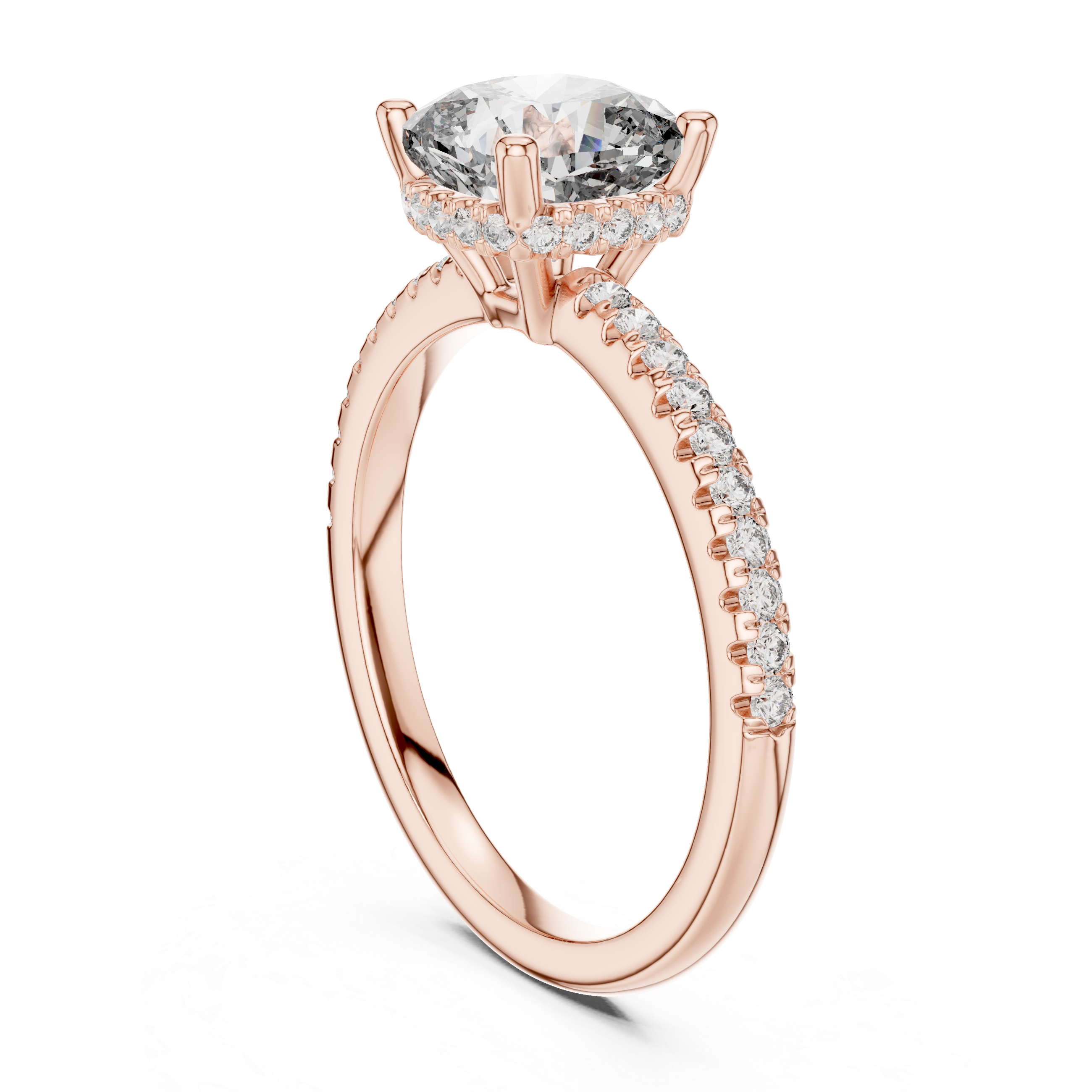 Desert Rose Lab Grown Diamond Pave Ring