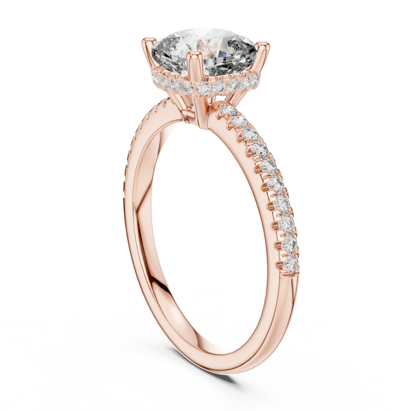 Desert Rose Lab Grown Diamond Pave Ring