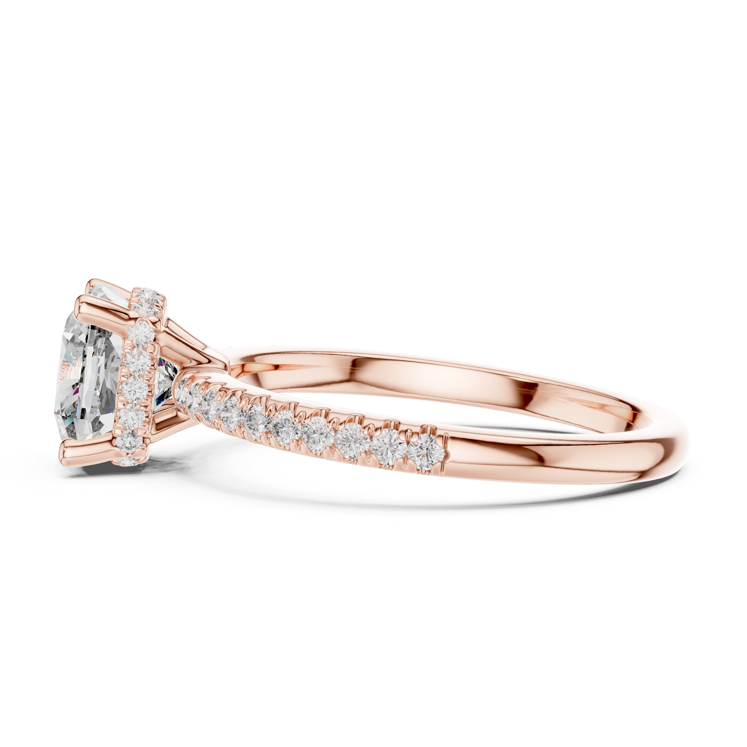Desert Rose Lab Grown Diamond Pave Ring