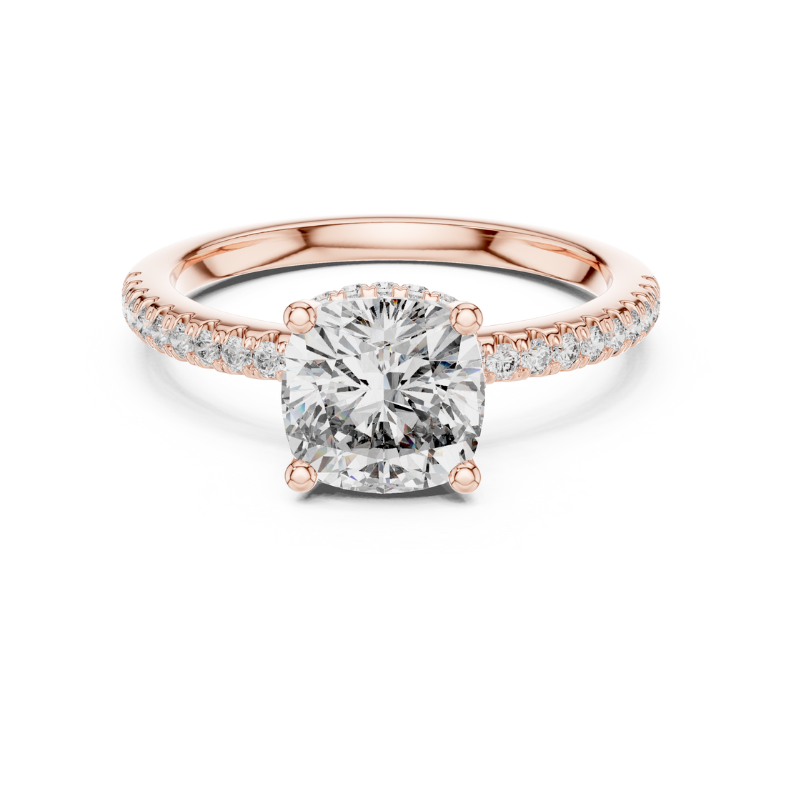 Desert Rose Lab Grown Diamond Pave Ring