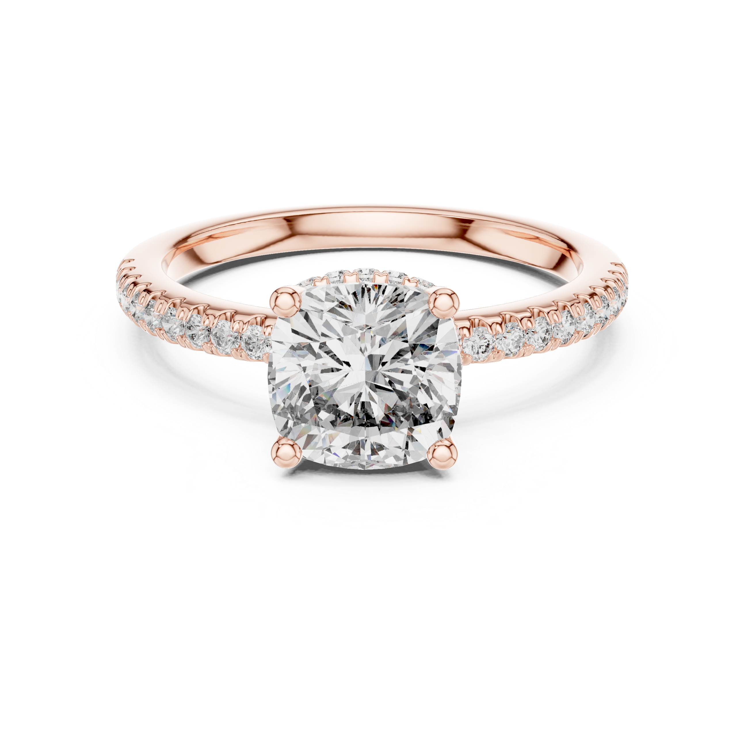 Desert Rose Lab Grown Diamond Pave Ring