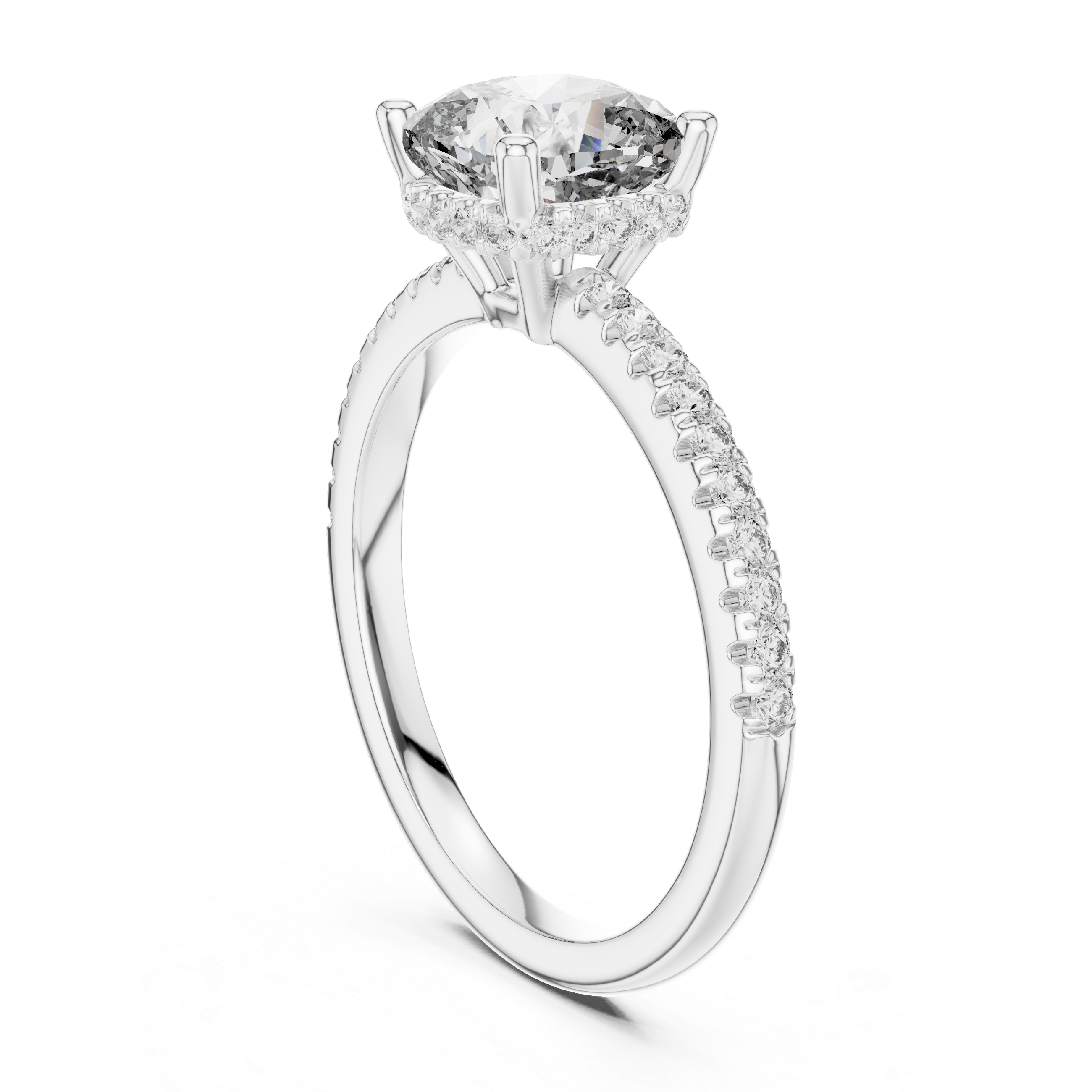 Desert Rose Lab Grown Diamond Pave Ring